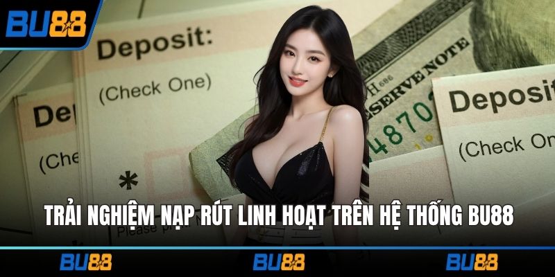 Trải nghiệm nạp rút linh hoạt trên hệ thống BU88